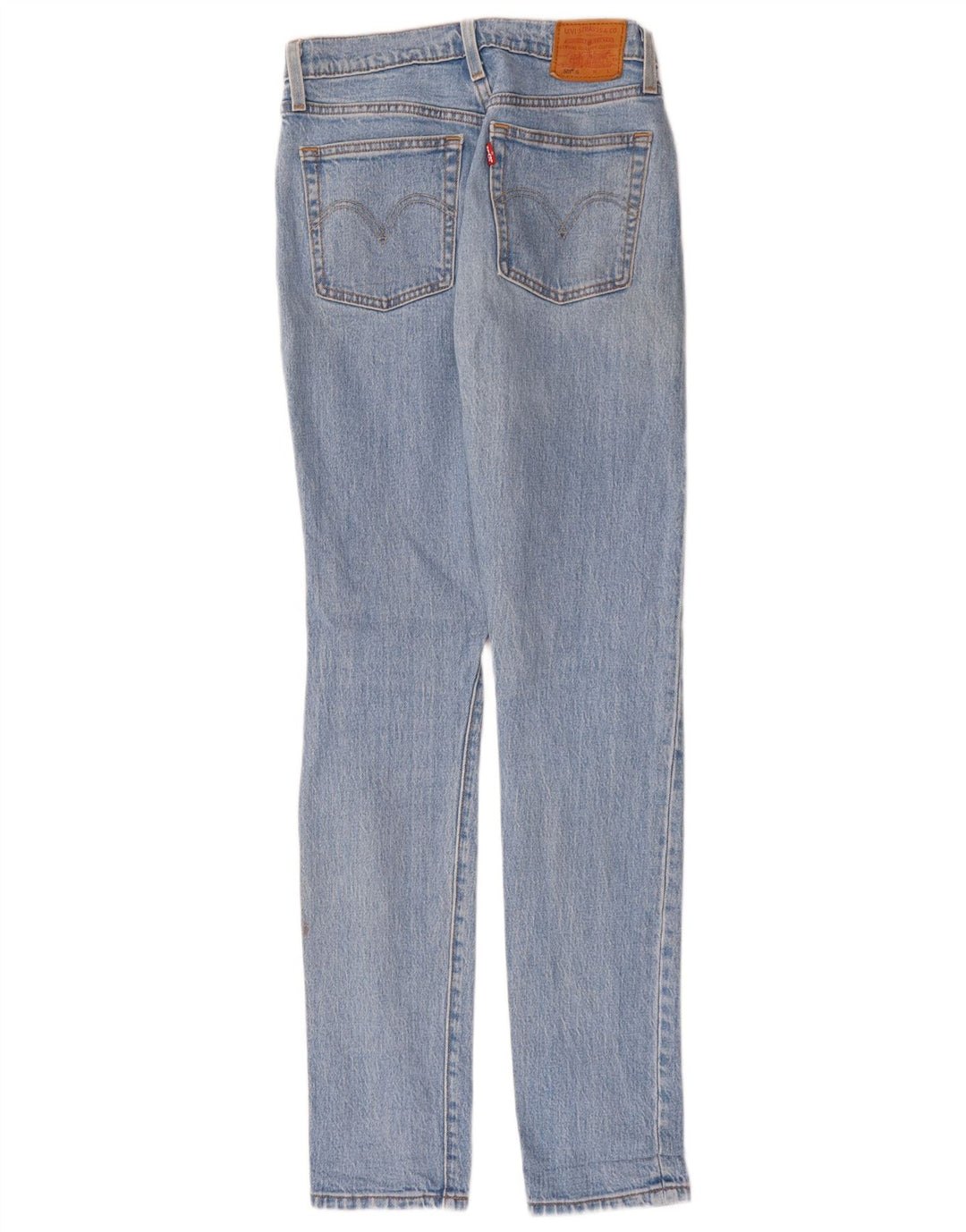 Levi's Damen 501 Slim Jeans W25 L32 Blaue Baumwolle