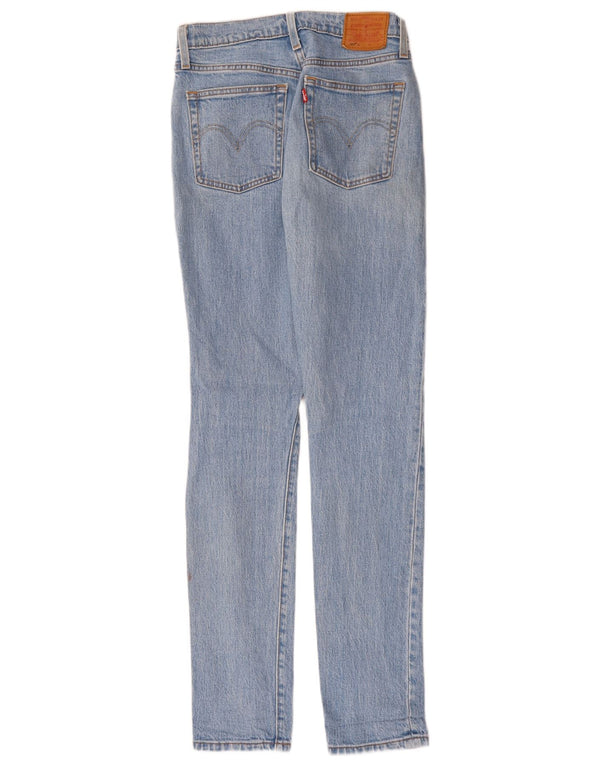 Levi's Damen 501 Slim Jeans W25 L32 Blaue Baumwolle