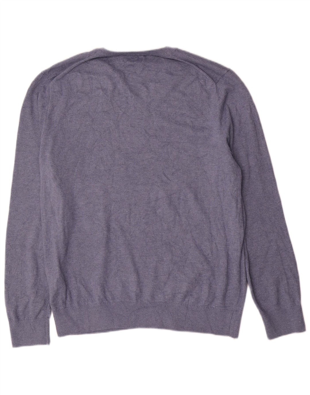 Nautica Herren-Pullover mit V-Ausschnitt, mittelmarineblaue Baumwolle