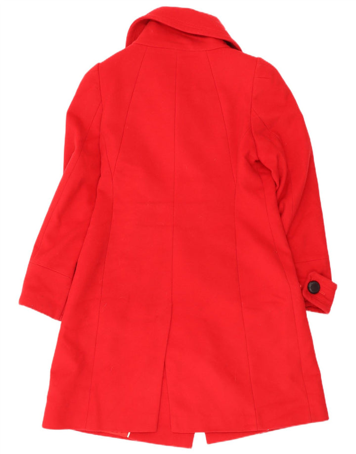 Coast Damen Zweireihiger Mantel UK 12 Mittelrote Wolle