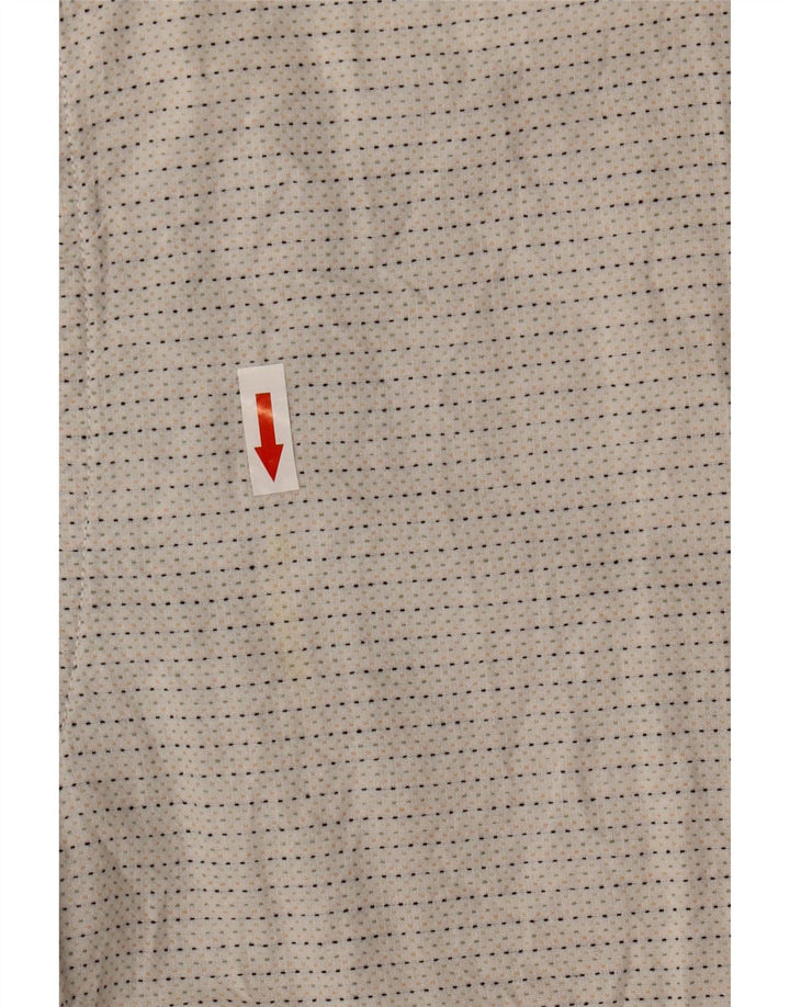 Jack & Jones Herren-Kurzarmhemd aus gefleckter Baumwolle in mittlerer Offwhite-Optik