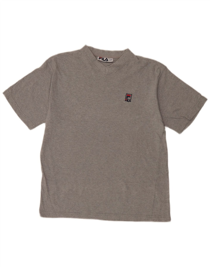 Fila Herren T-Shirt Top IT 46/48 Small Grau meliert