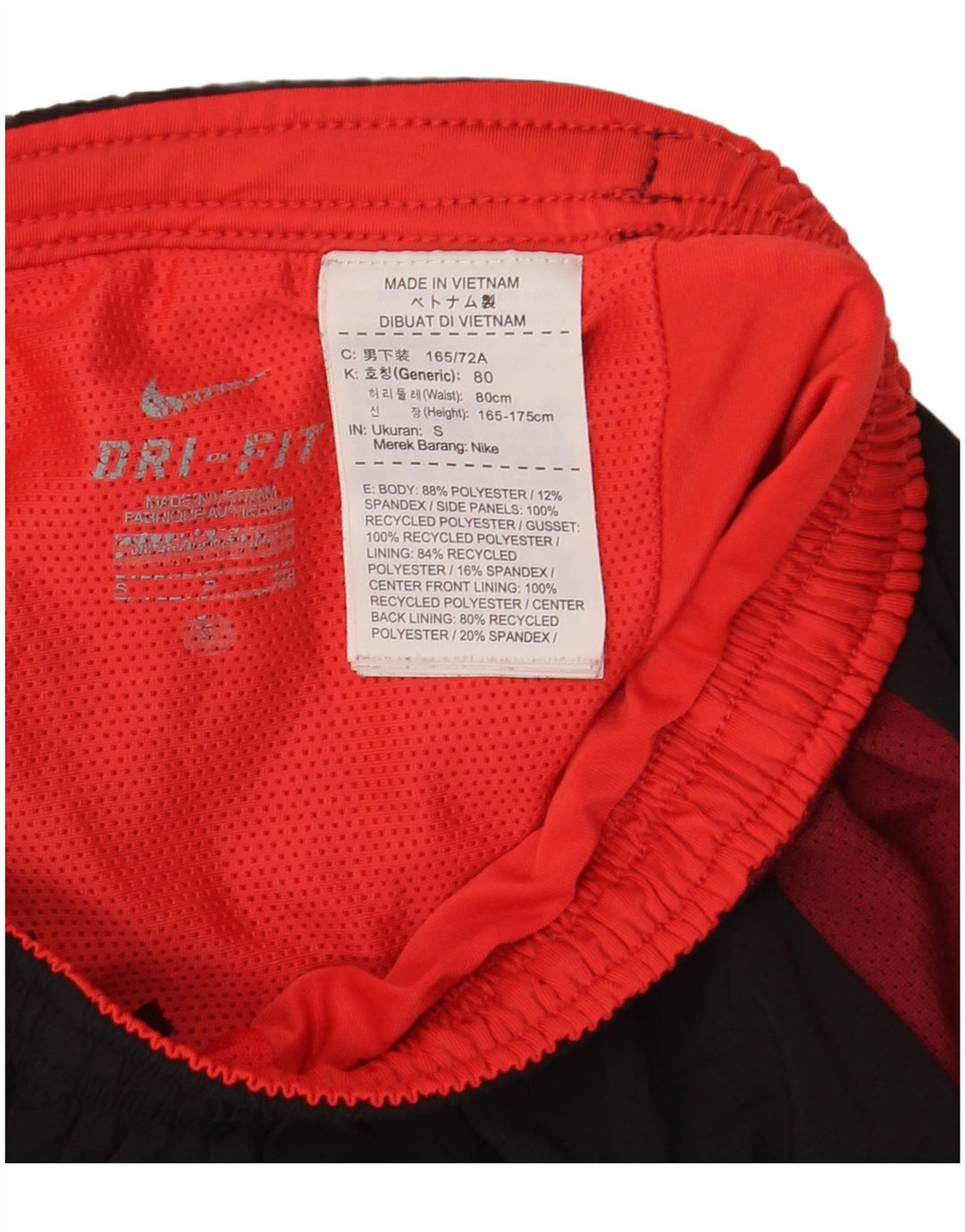 Nike Herren Dri Fit Sportshorts, Größe S, Schwarz, Farbblock-Polyester