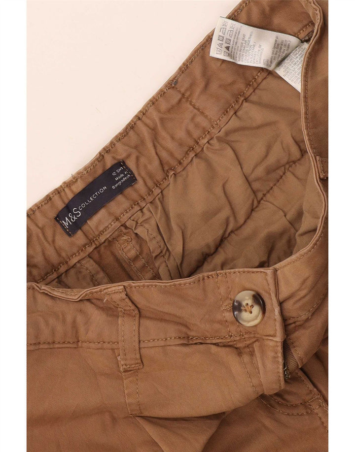 Marks & Spencer Damen Crop Cargohose UK 12 Medium W34 L26 Beige