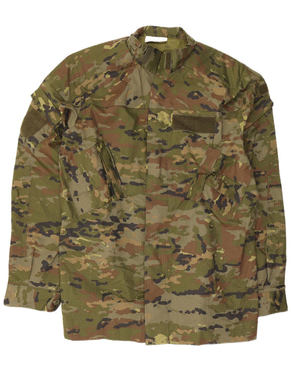 Vintage Herren-Militärhemd, groß, mehrfarbig, Camouflage-Baumwolle, Armee
