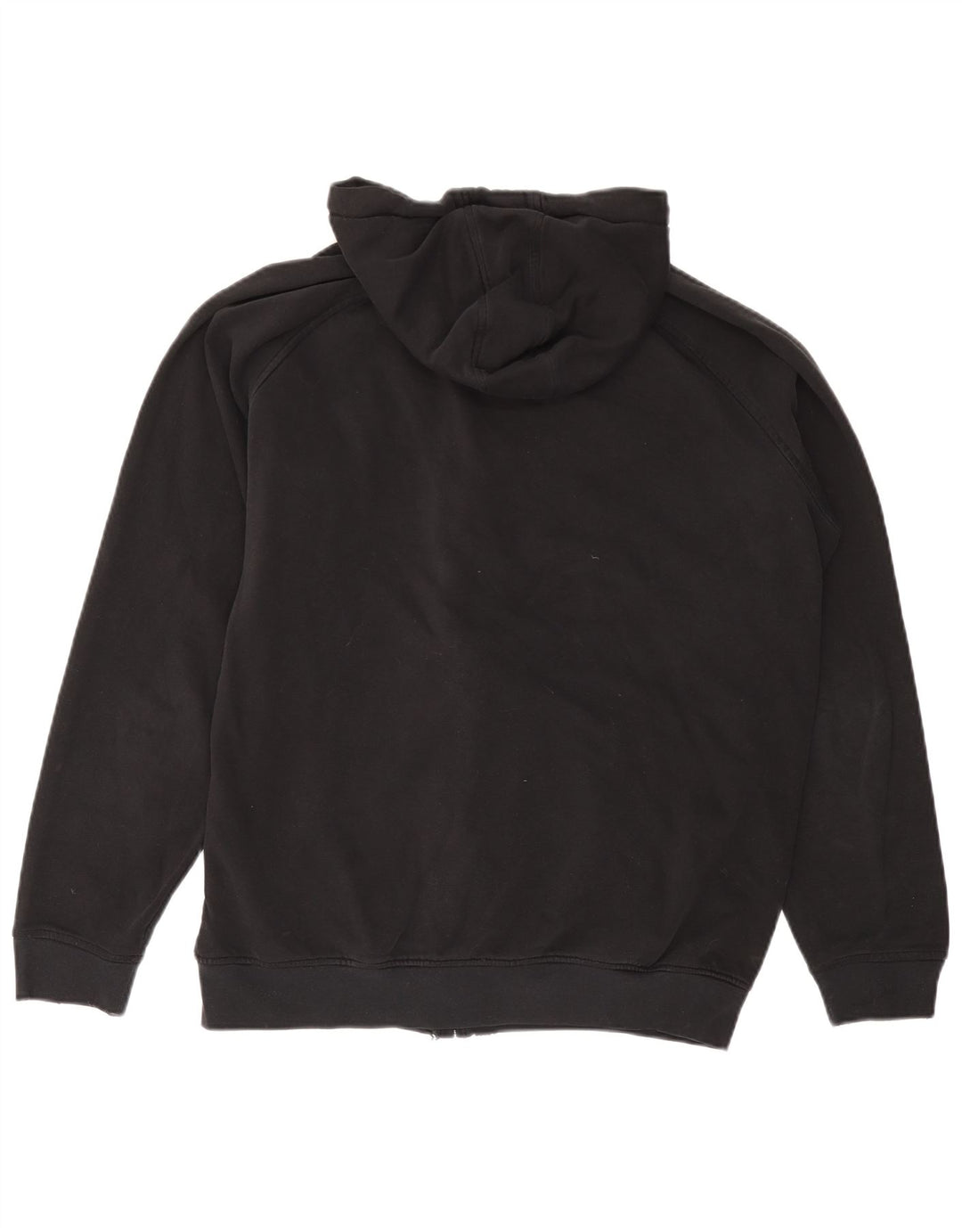 Kappa Herren-Kapuzenpullover mit Reißverschluss, 2XL, Schwarz