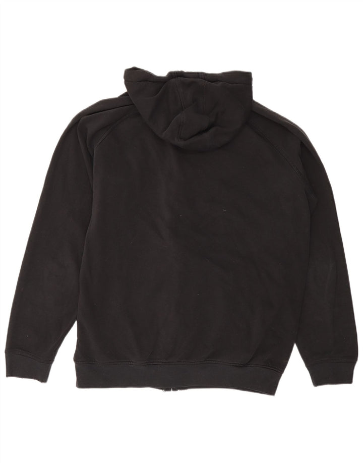 Kappa Herren-Kapuzenpullover mit Reißverschluss, 2XL, Schwarz