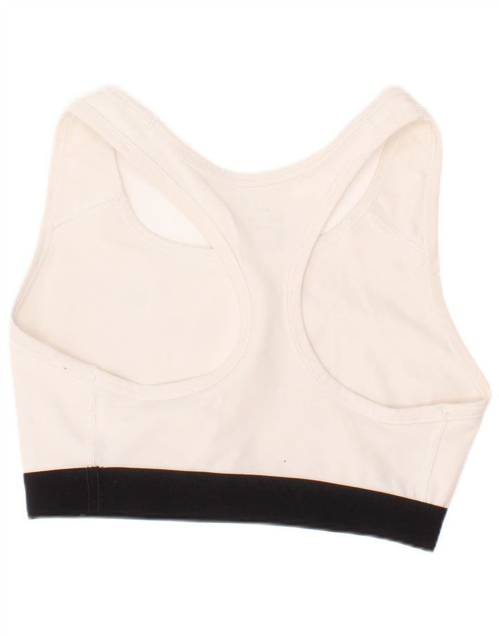 Nike Damen Dri Fit Sport-BH-Oberteil, Größe S, Weiß, Polyester, Sport