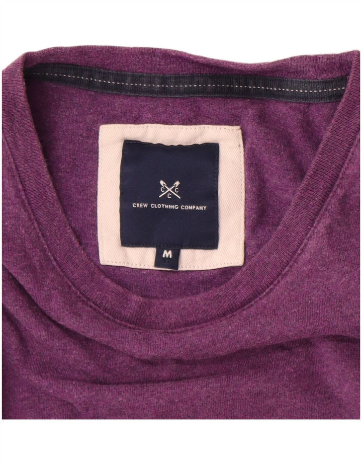 Crew Clothing Herren-T-Shirt aus mittelvioletter Baumwolle