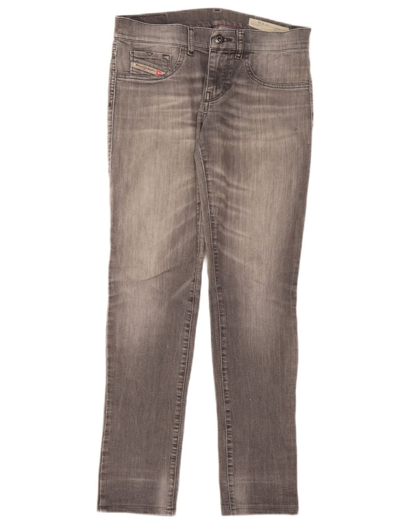 Diesel Damen Livier Skinny Jeans W29 L29 Graue Baumwolle