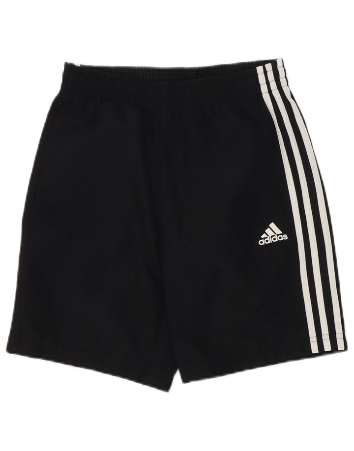Adidas Sportshorts für Jungen, 11–12 Jahre, schwarzes Polyester