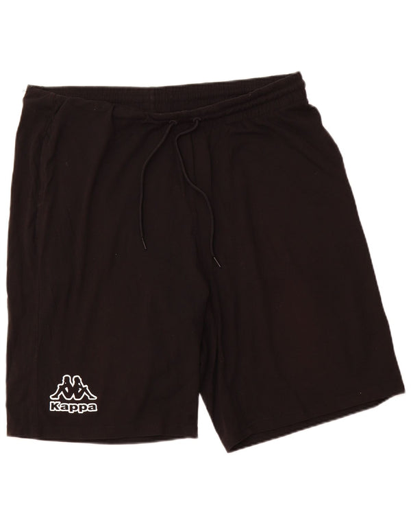 KAPPA Herren Sportshorts 2XL Schwarz Baumwolle