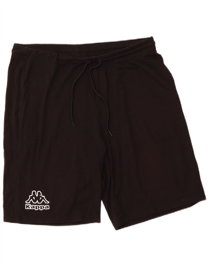 KAPPA Herren Sportshorts 2XL Schwarz Baumwolle