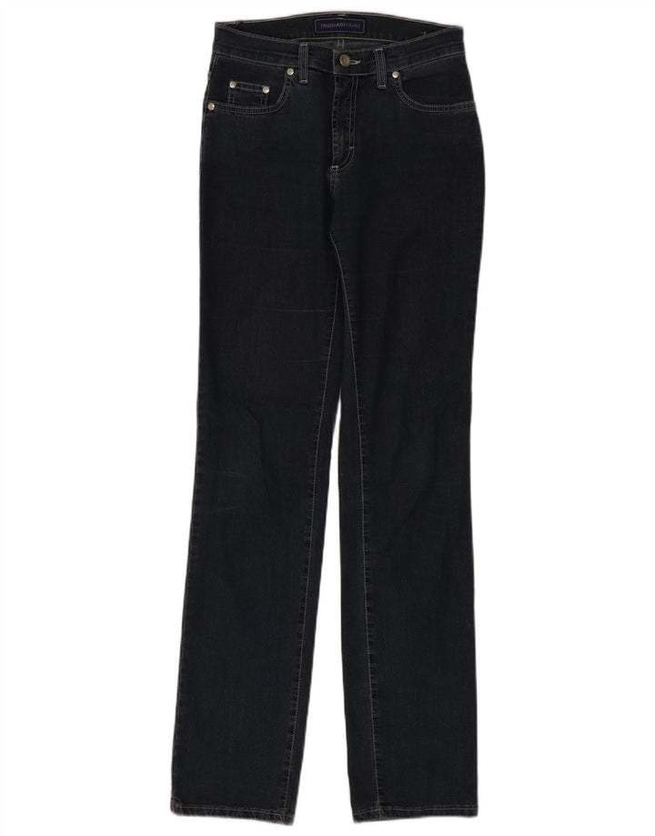Trussardi Damen Straight Jeans W26 L33 Marineblaue Baumwolle