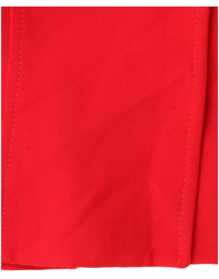Zara Damen Kurzmantel UK 18 XL Rot Rayon