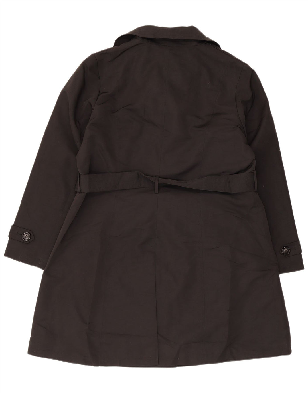 Marks & Spencer Damen Trenchcoat UK 18 XL Schwarz Polyester