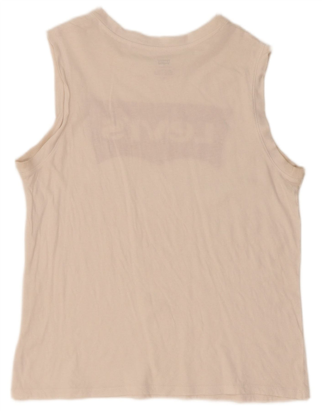 Levi's Damen Graphic Vest Top UK 14 Medium Off White
