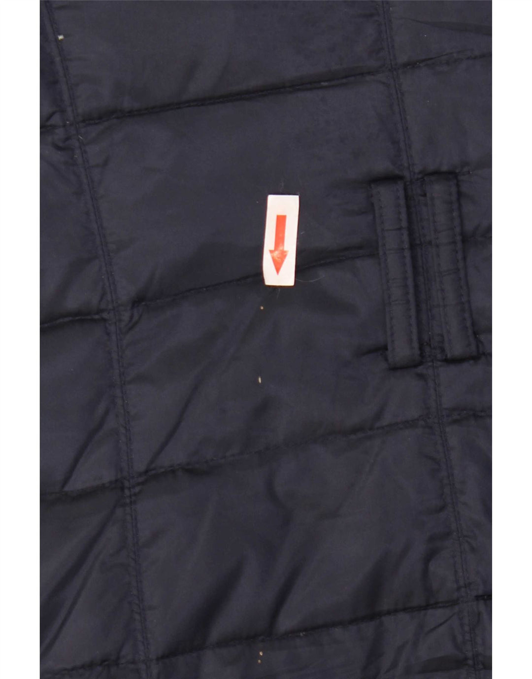 Zara Wattierter Damenmantel mit Kapuze, UK 10, Größe S, Marineblau, Polyester