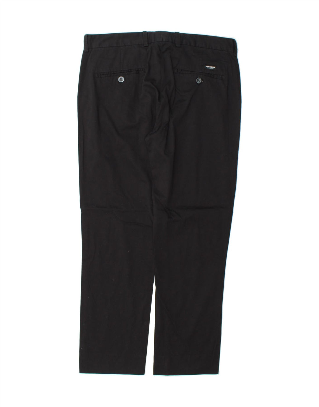 DOCKERS Mens Extra Sim Fit Chino Trousers W34 L29 Black Cotton Vintage Dockers and Second-Hand Dockers from Messina Hembry 