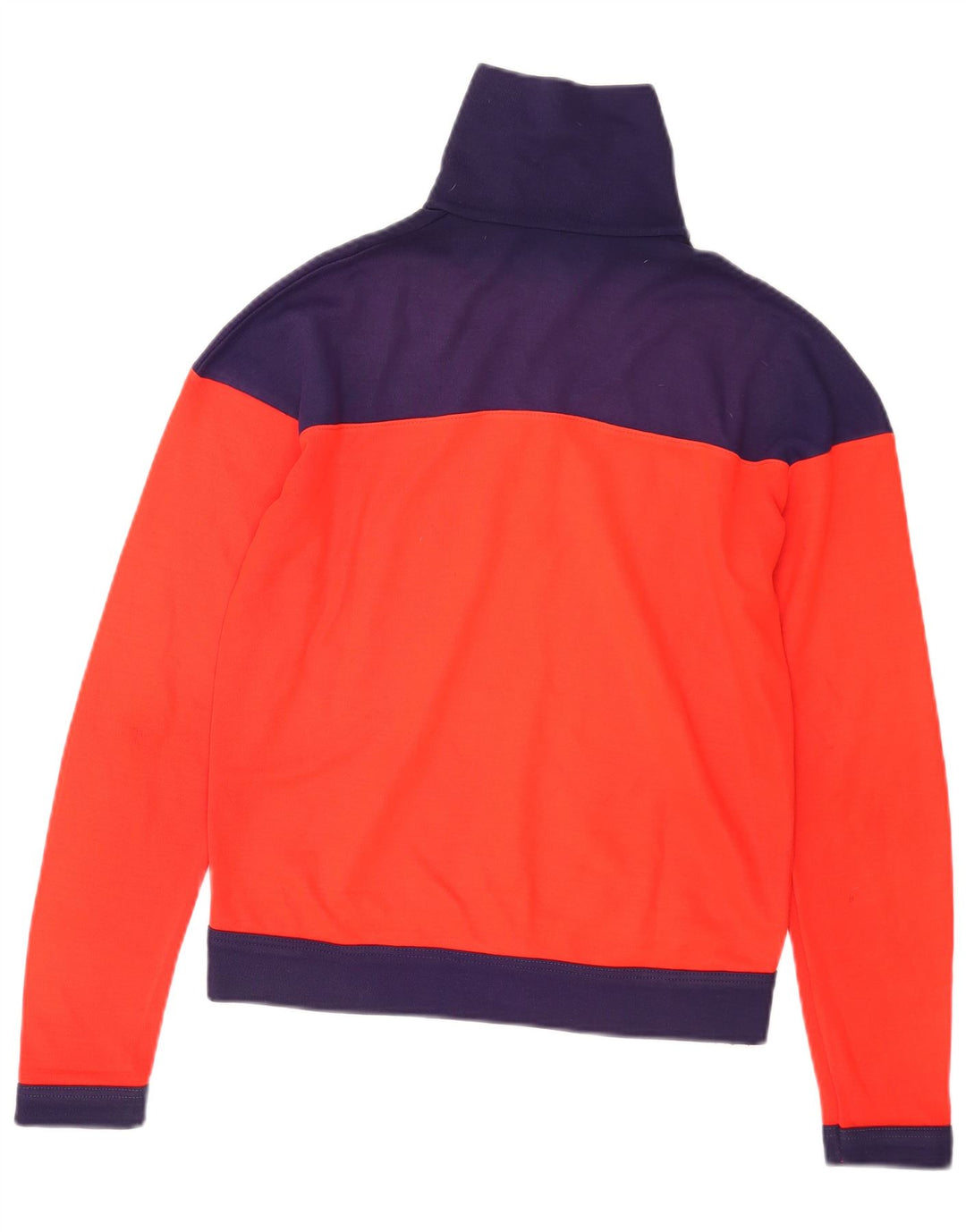 Vintage Herren-Trainingsanzug-Top-Jacke, Mittelrot, Farbblock