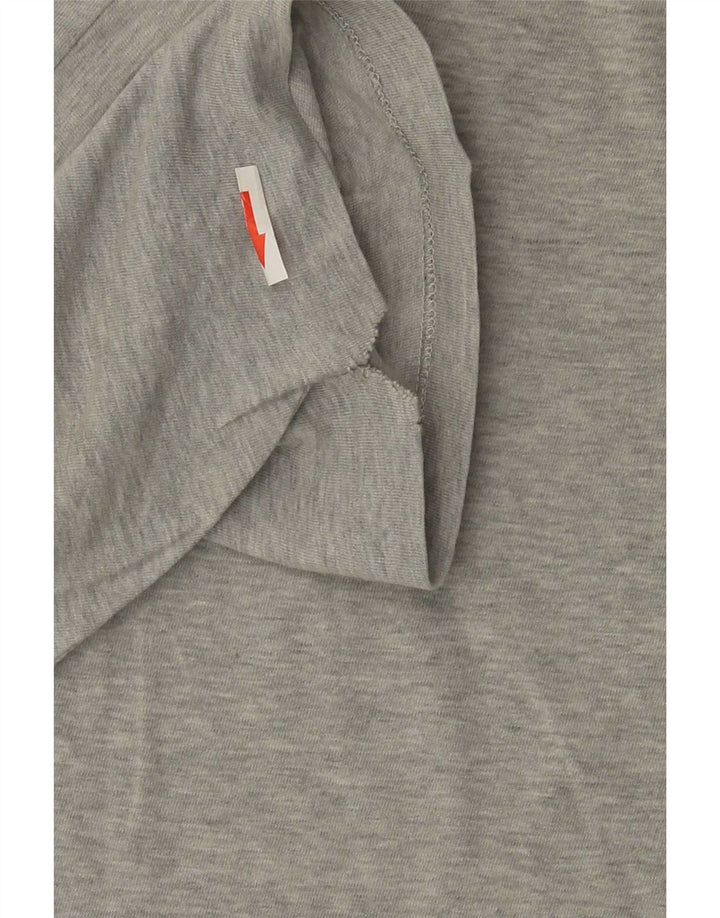 Levi's Herren-T-Shirt-Oberteil aus mittelgrau gefleckter Baumwolle