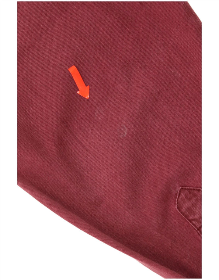 Wrangler Herrenhemd aus mittlerer burgunderroter Baumwolle