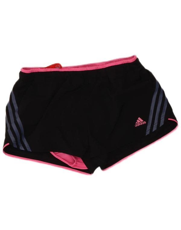 Adidas Damen Climacool Sport Shorts UK 12 Medium Schwarz Polyester