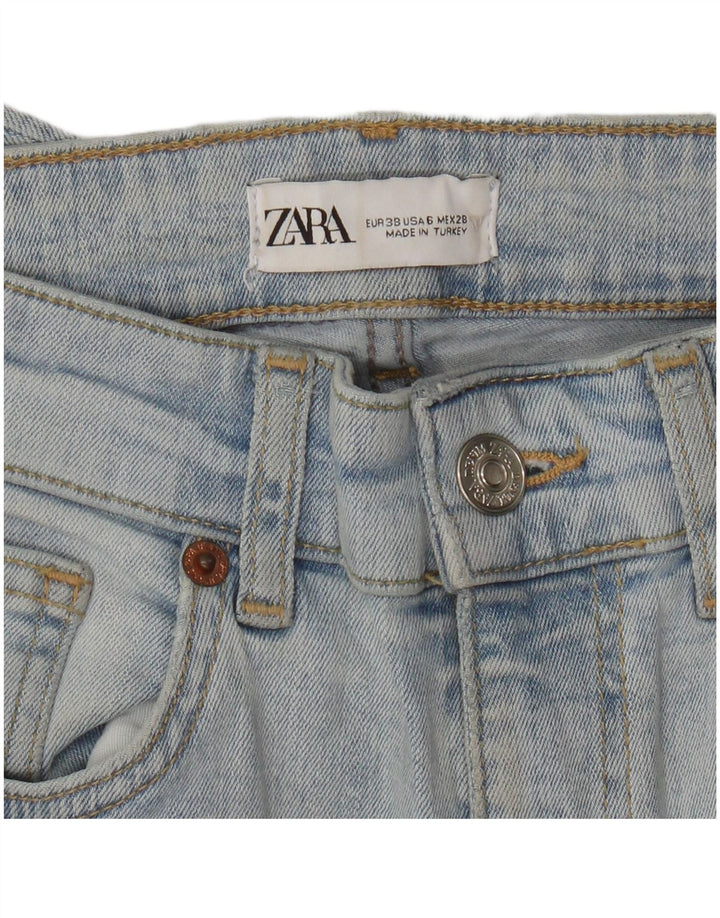 Zara Damen Schlagjeans EU 38 Small W28 L27 Blau