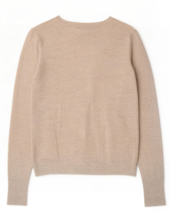Zara Damen-Cardigan-Pullover UK 10 Small Beige