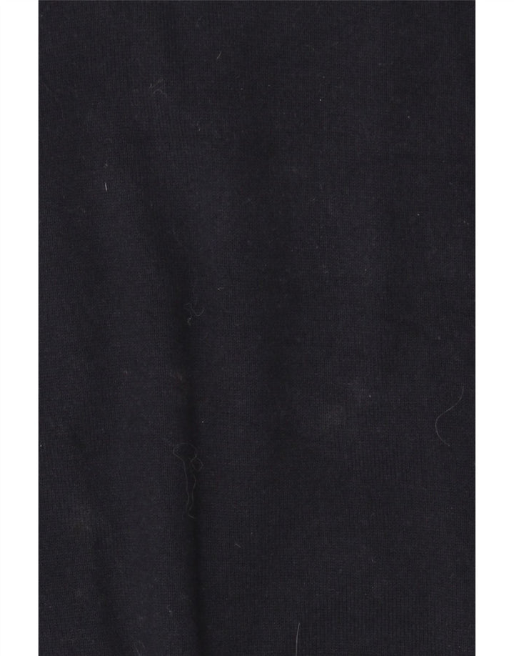 Marks & Spencer Herren Autograph Pullover mit V-Ausschnitt, groß, marineblaue Baumwolle