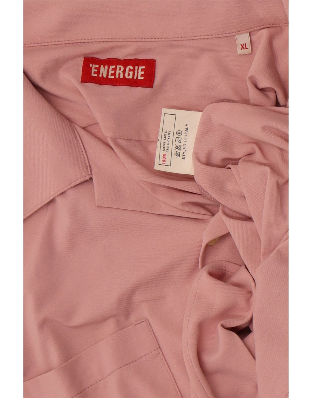 Energie Herren Kurzarmhemd XL Pink Tactel