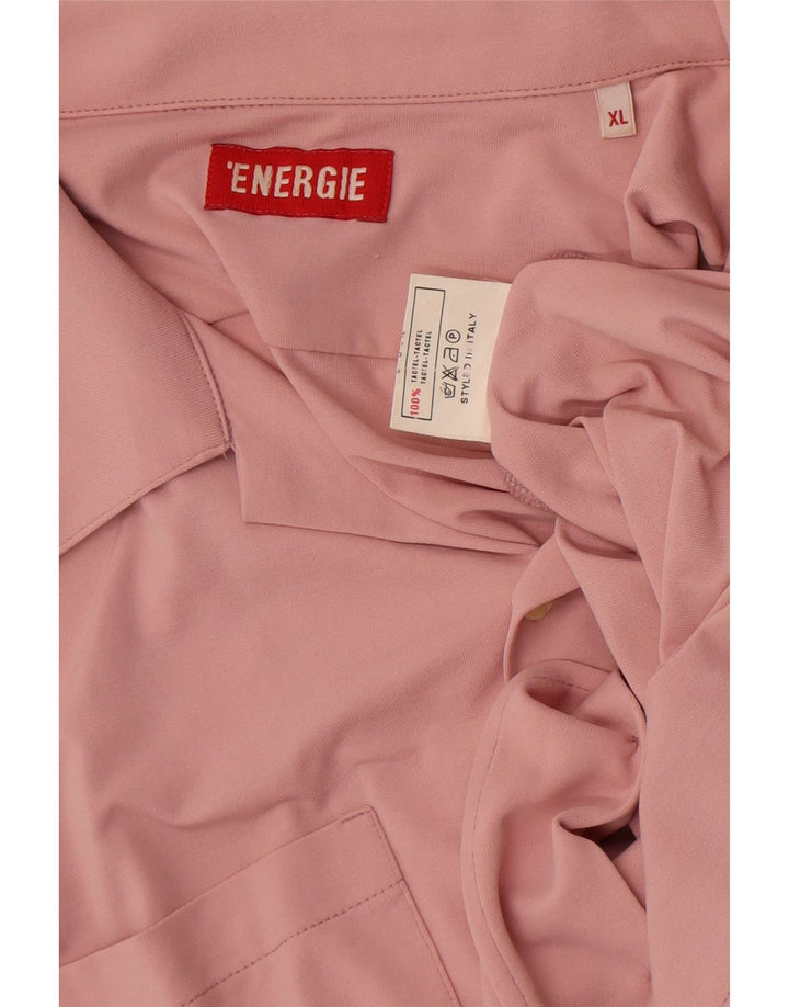 Energie Herren Kurzarmhemd XL Pink Tactel