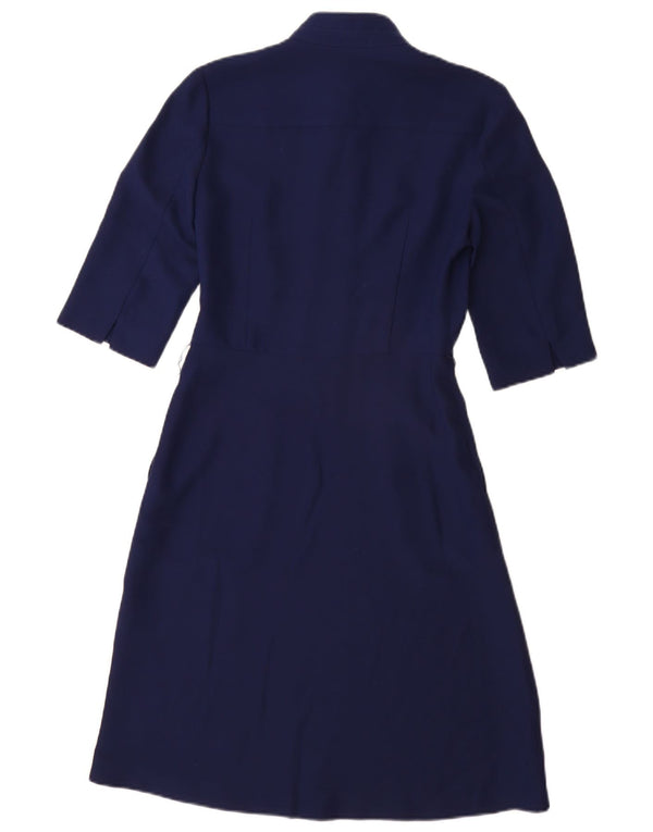 Hobbs Damen A-Linien-Kleid UK 4 XS Marineblau Polyester