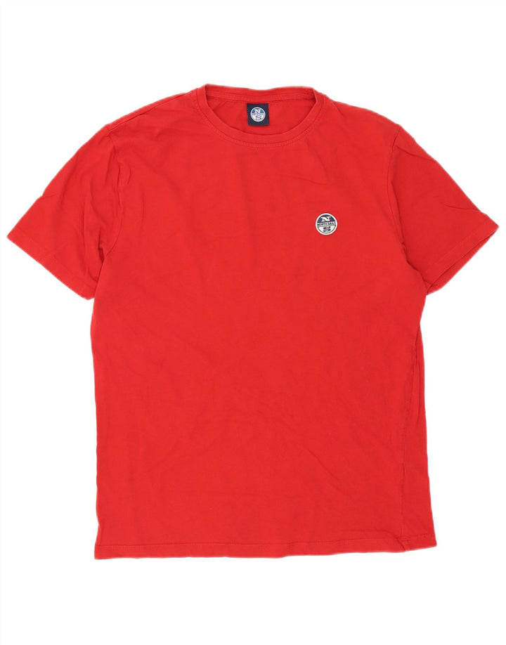 North Sails Herren-T-Shirt aus mittelroter Baumwolle