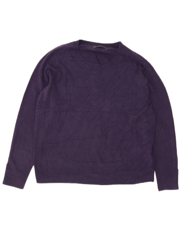 Marks & Spencer Damen-Pullover mit Rundhalsausschnitt, UK 18, XL, Lila, Acryl