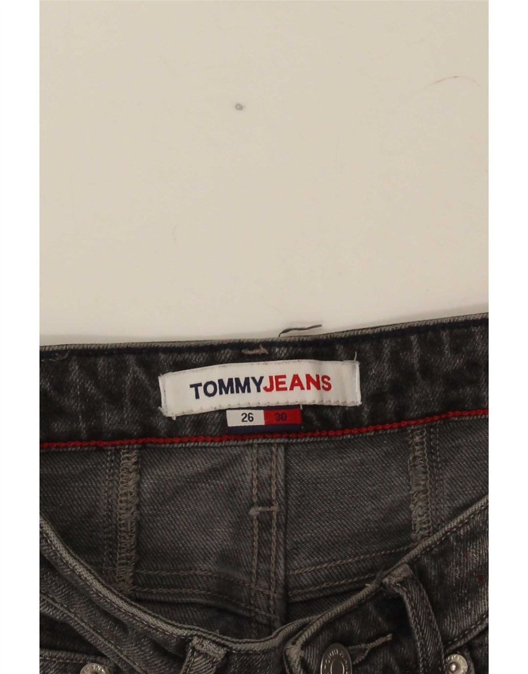 Tommy Hilfiger Damen Tapered Jeans W26 L25 Grau