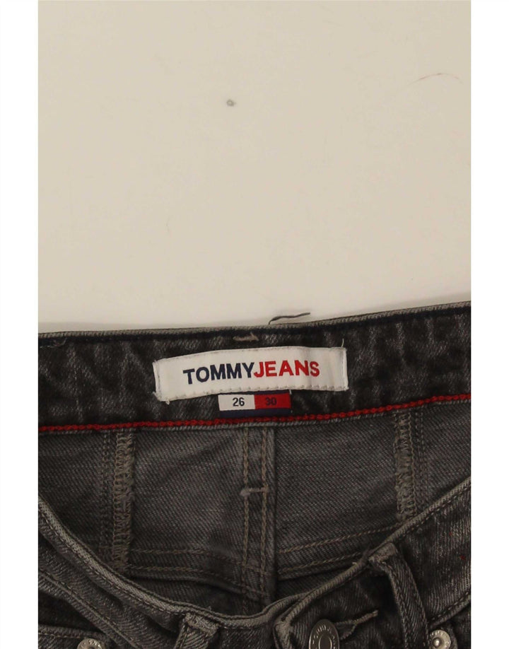 Tommy Hilfiger Damen Tapered Jeans W26 L25 Grau