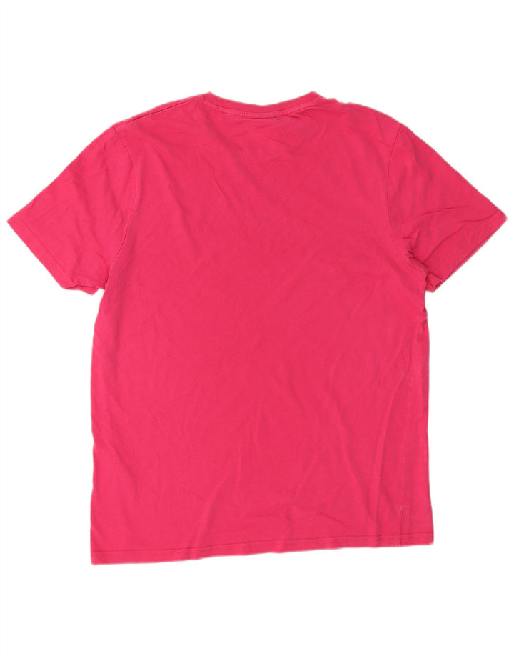 Lyle & Scott Herren T-Shirt Top Large Rosa Baumwolle