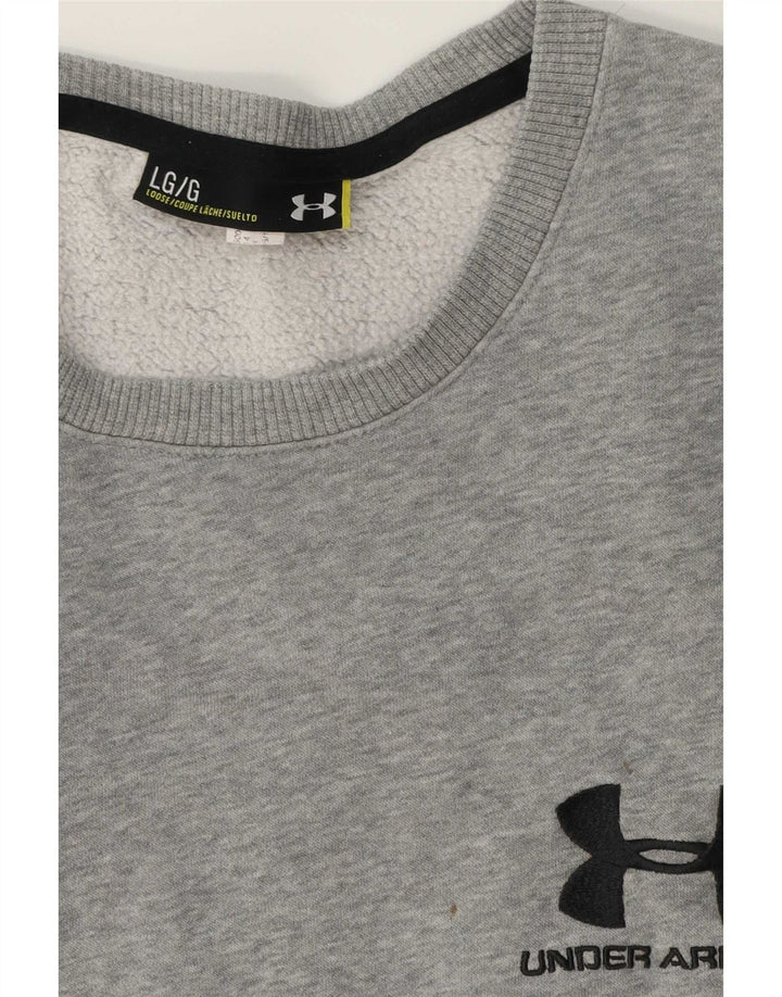 Under Armour Herren-Sweatshirt mit Grafik, groß, grau gefleckt