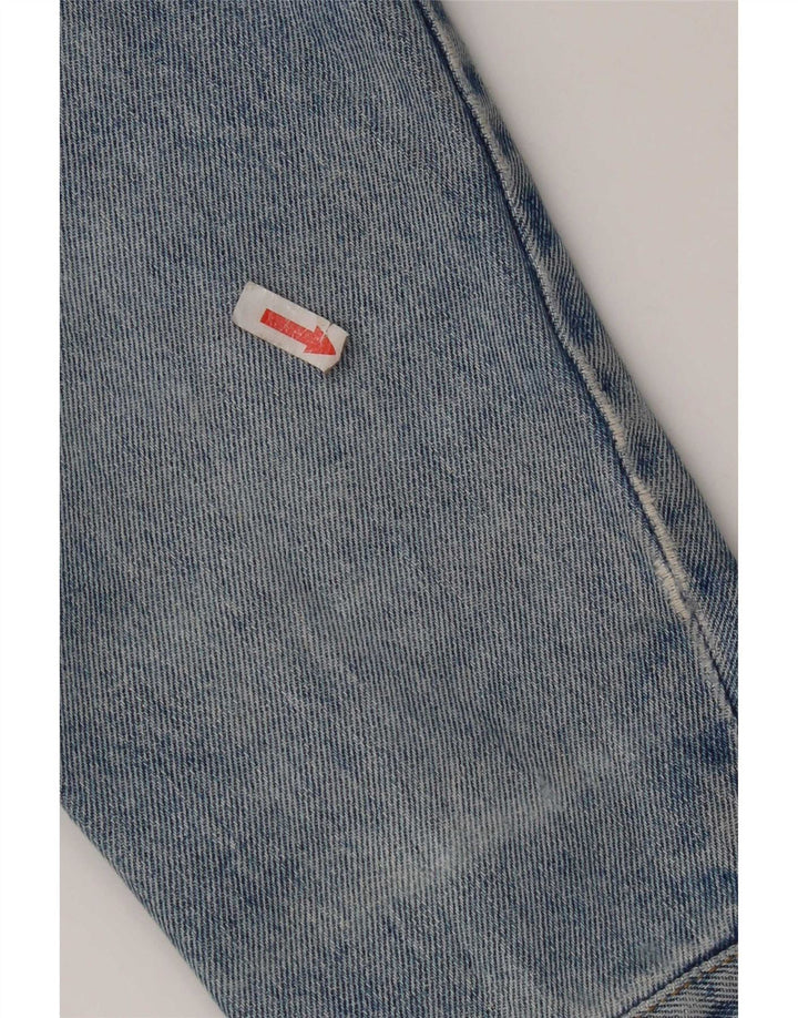 Carrera Herren Distressed Jeansjacke UK 36 Small Blau Baumwolle