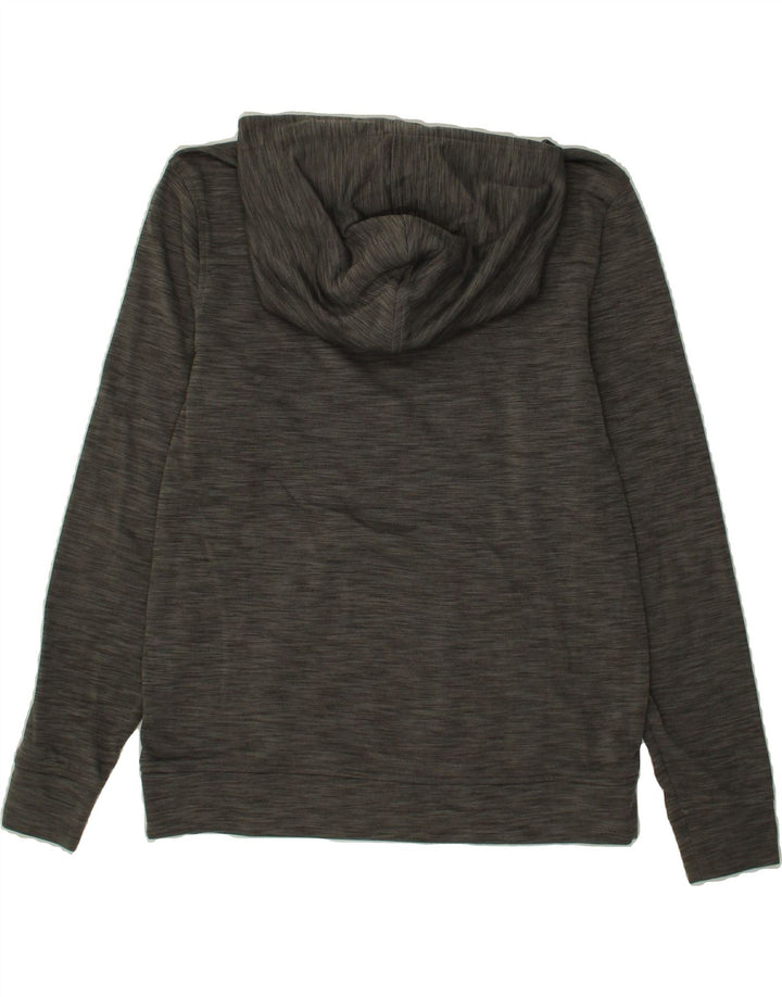 PRANA Womens Hoodie Jumper UK 14 Medium Grey Flecked Vintage Prana and Second-Hand Prana from Messina Hembry 