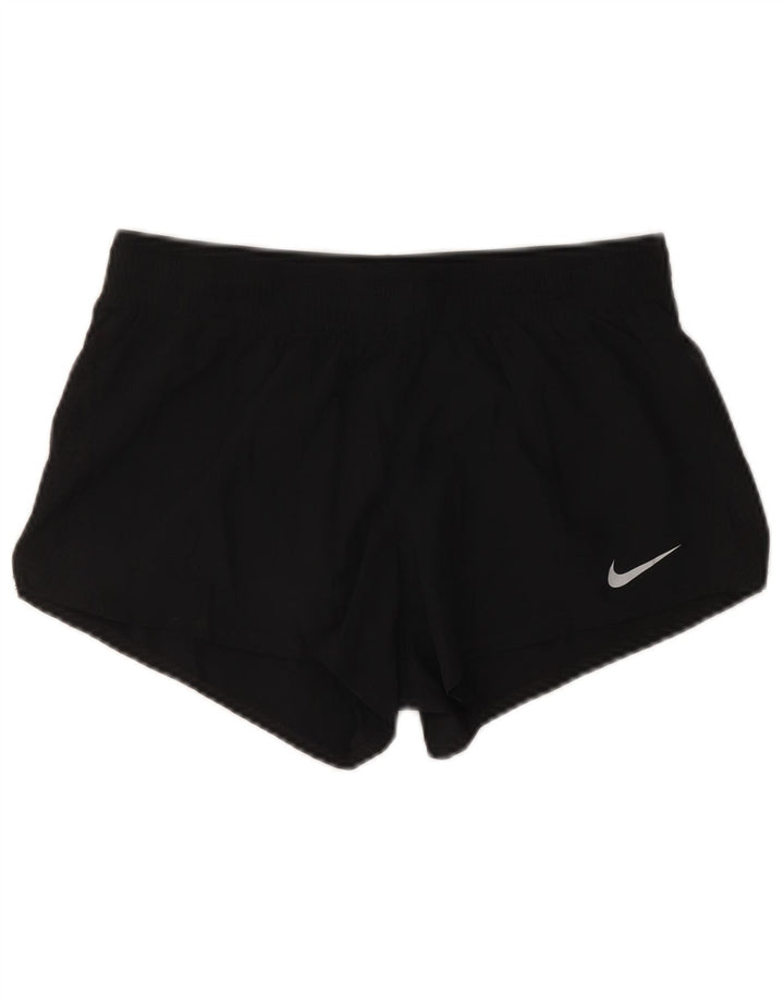 NIKE Damen Dri Fit Sport Shorts UK 12 Medium Schwarz Polyester