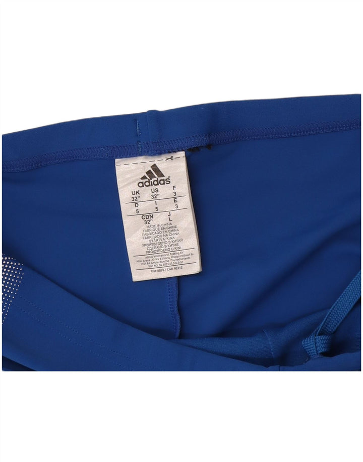 Adidas Herren Badeshorts mit Grafik, mittelblaues Nylon