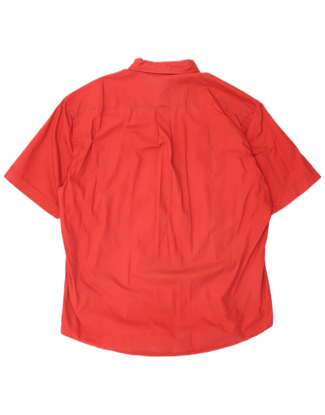 Sergio Tacchini Herren-Kurzarmhemd XL aus roter Baumwolle