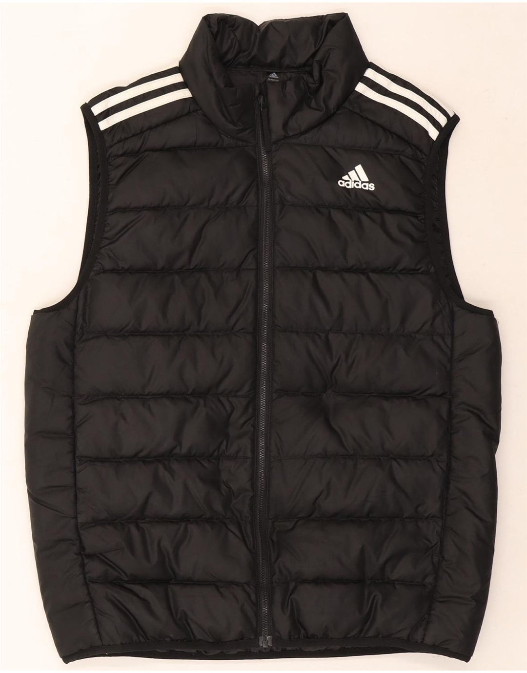 Adidas Herren Wattierte Weste UK 38 Medium Schwarz Polyester