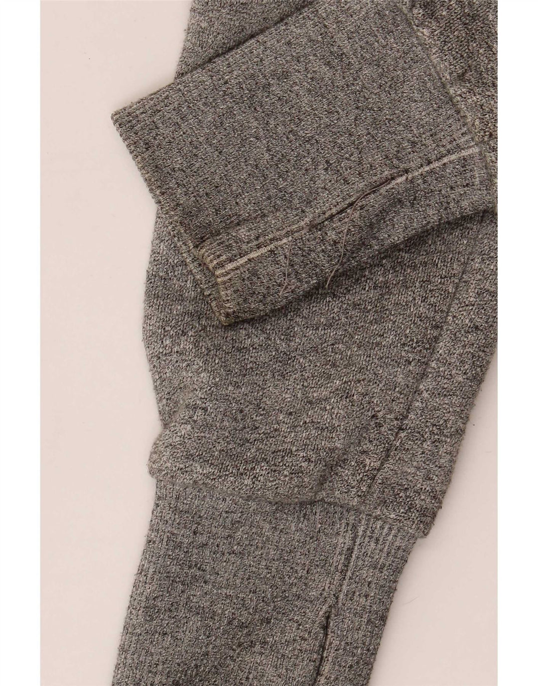 Superdry Herren-Kapuzenpullover mit Reißverschluss, mittelgraue Blockfarben-Baumwolle