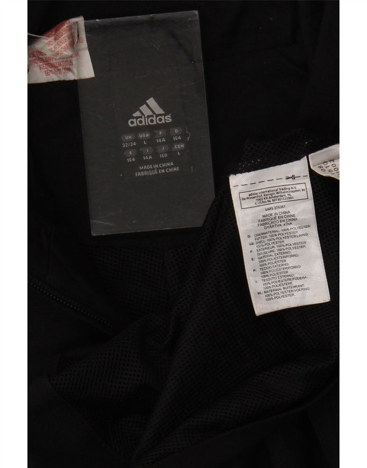 Adidas Jungen Predator Trainingsanzug Top Jacke 13-14 Jahre Schwarz Polyester