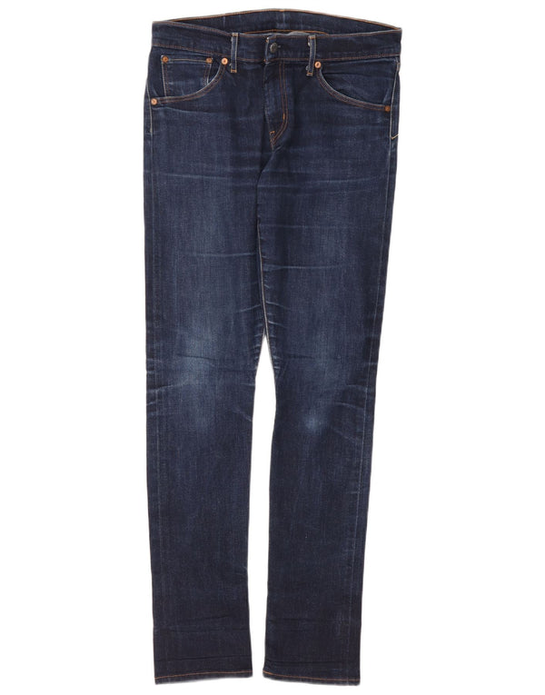 LEVI'S Damen Slim Jeans W30 L32 Marineblaue Baumwolle