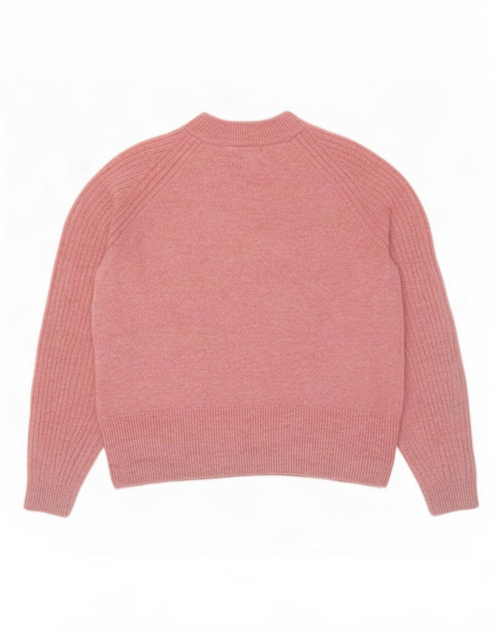 Marks & Spencer Damen-Pullover, übergroß, Rundhalsausschnitt, Gr. 10, Größe S, Rosa