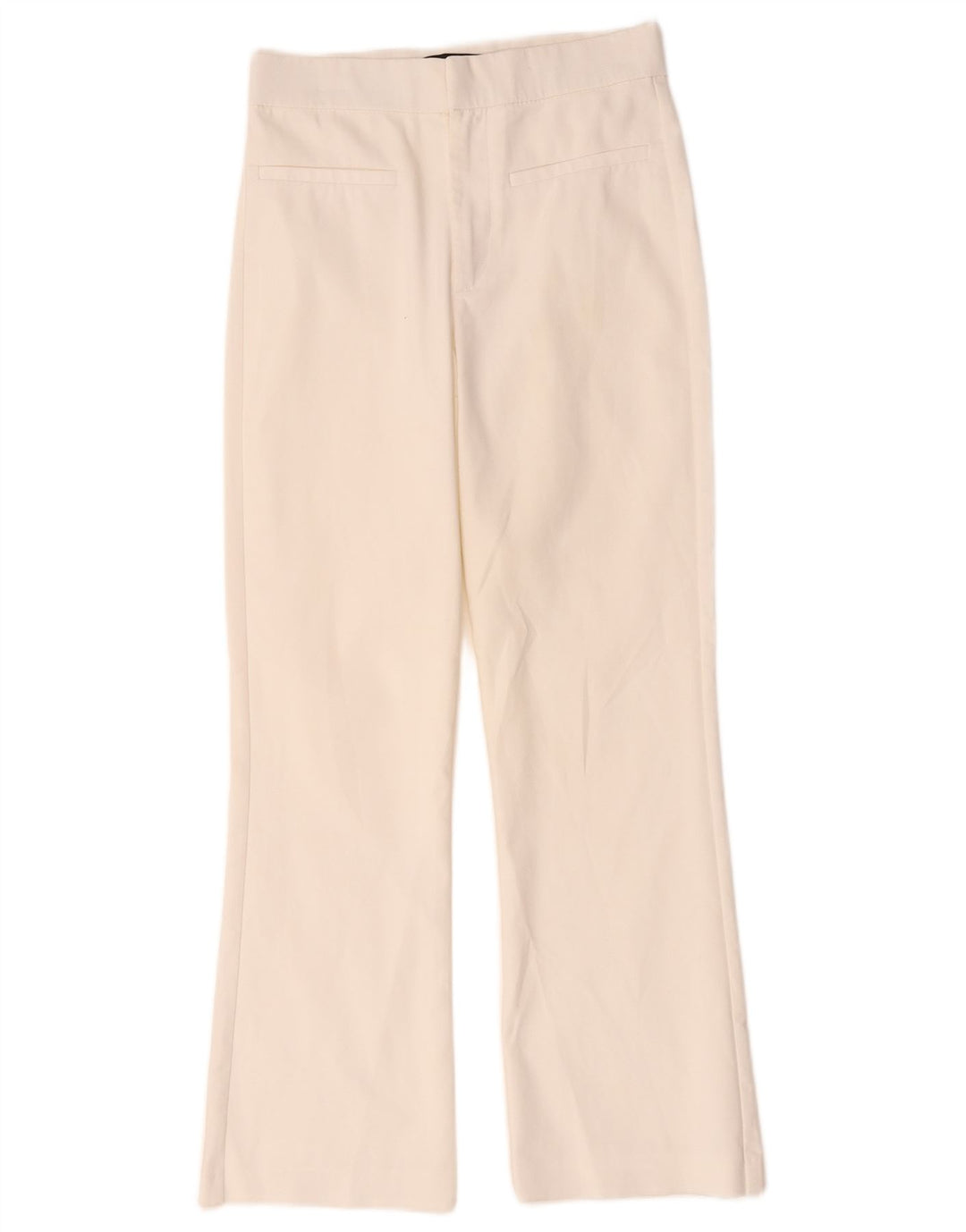 Zara Damen Bootcut-Freizeithose, Größe S, W26, L26, Weiß